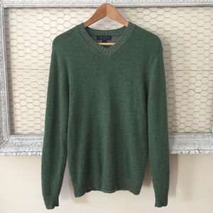 Glen Lyon Men's V-Neck Sweater 100% Cashmere S